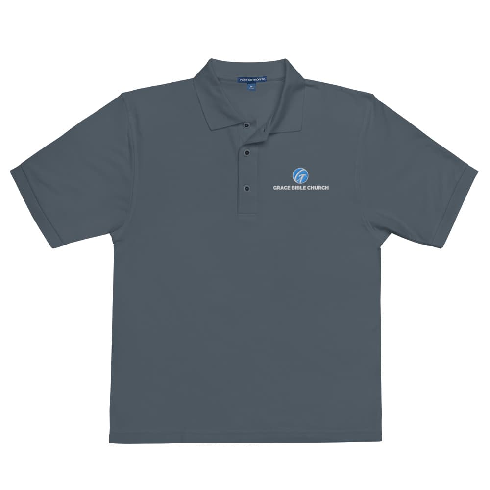 GBC Logo Premium Polo Shirt Steel Gray