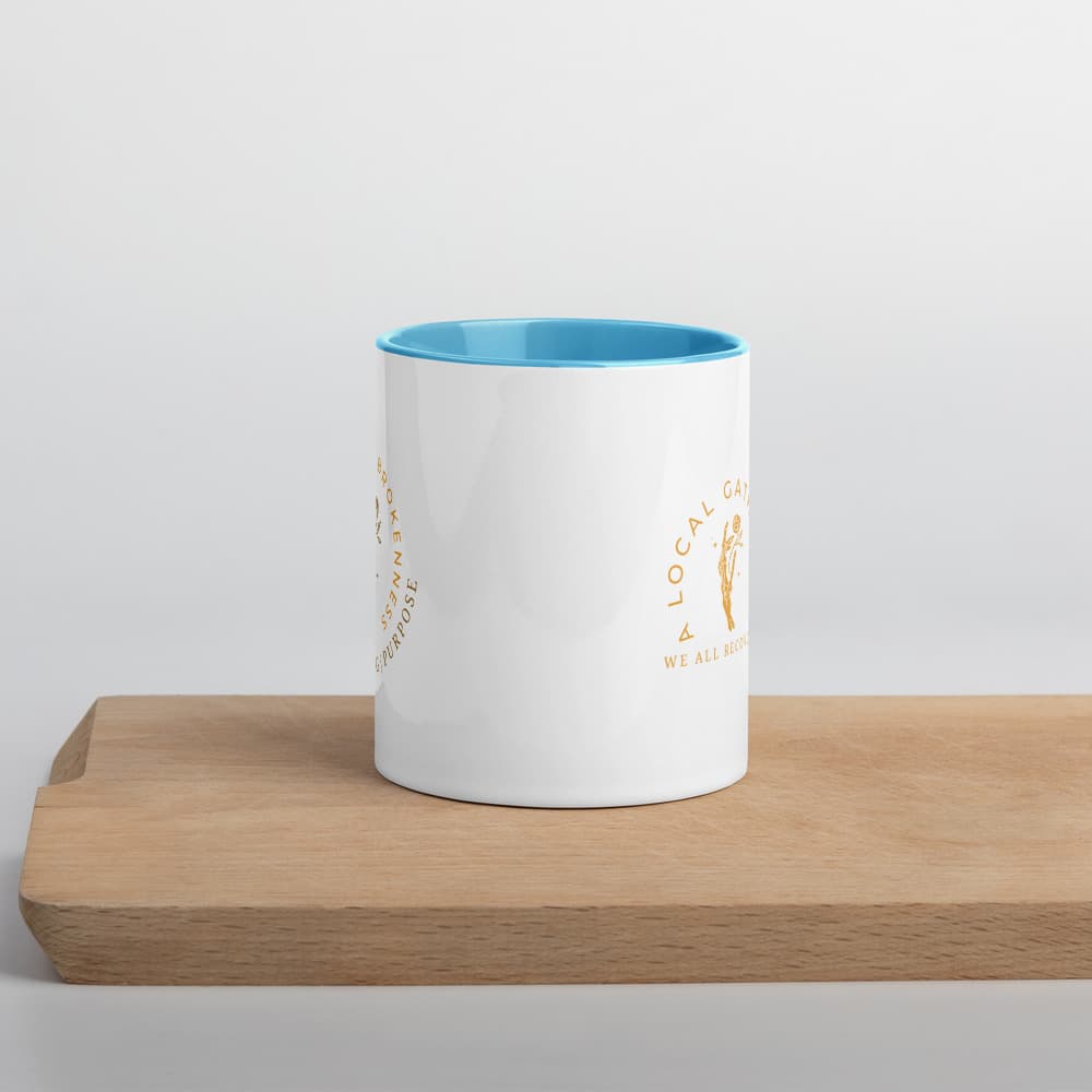 White Ceramic Mug with Color Inside
