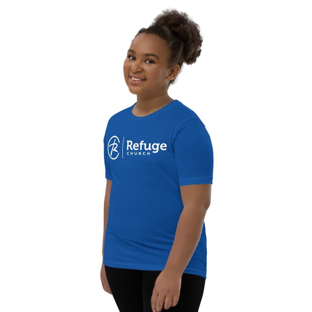 Refuge Church Logo _White | Youth T-Shirt | 5 Color Options
