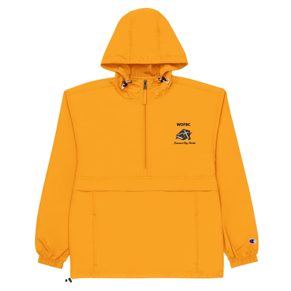 WOFBC Packable Jacket Colors with Bible & Cross