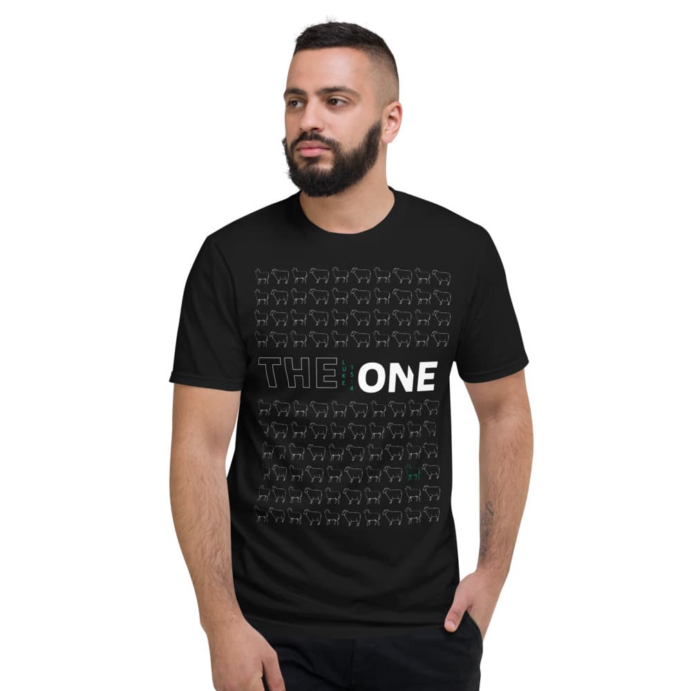 ND Black "The One" Short Sleeve T-Shirt Luke 15:4