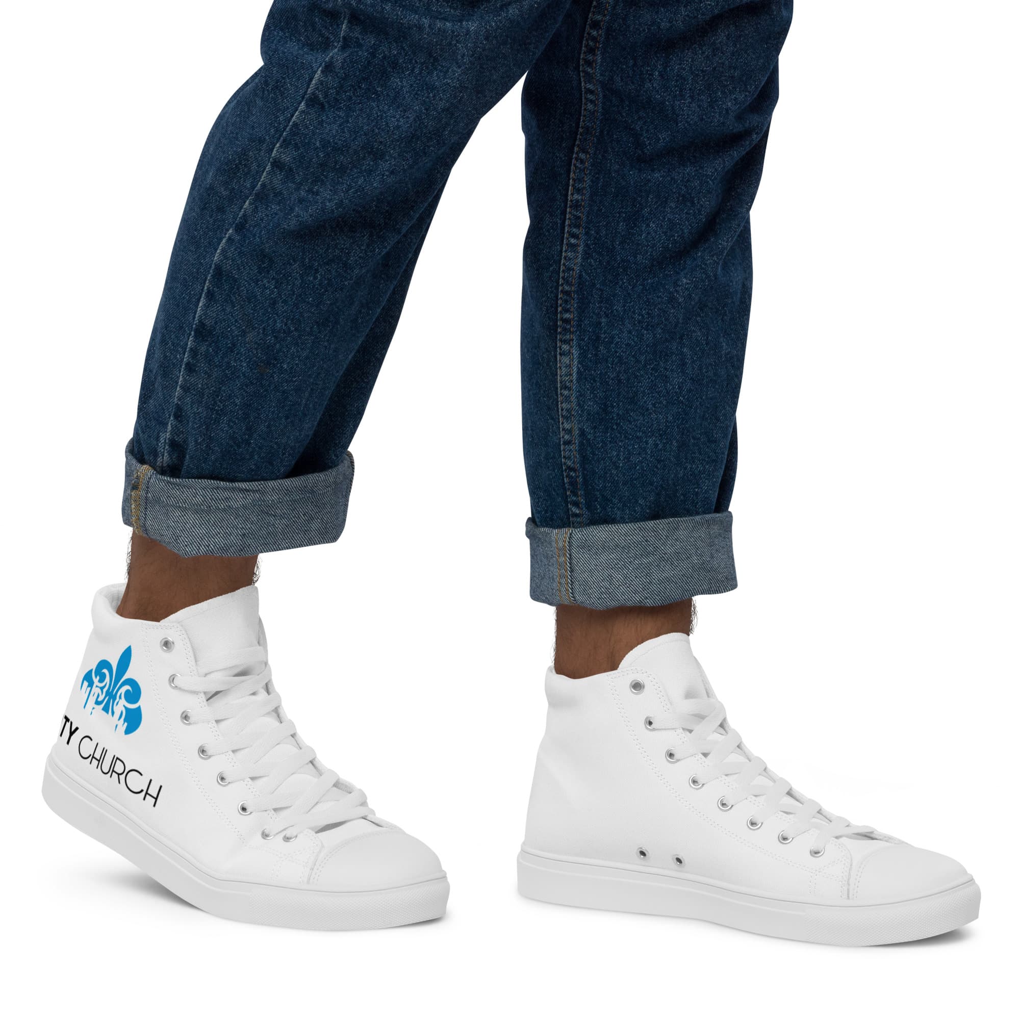 City Church Men's High Top Canvas Shoes