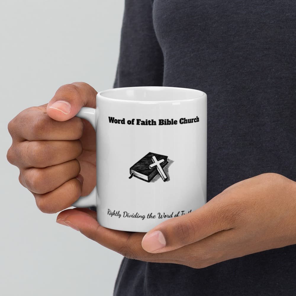 WOFBC Jesus Saves White Glossy Mug