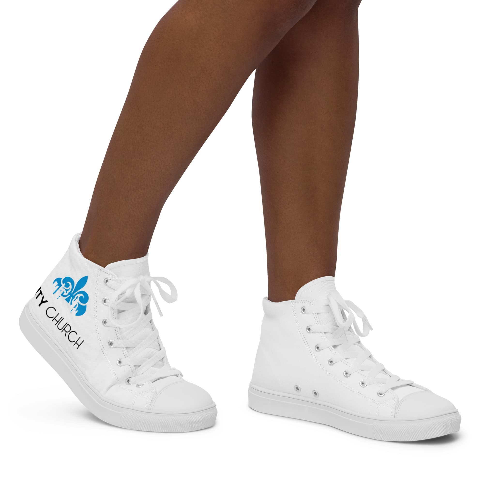 City Church Women's High Top Canvas Shoes
