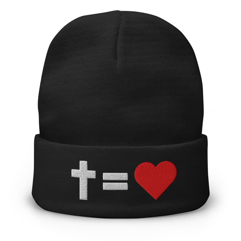 Cross = Love - Knit Beanie 12"