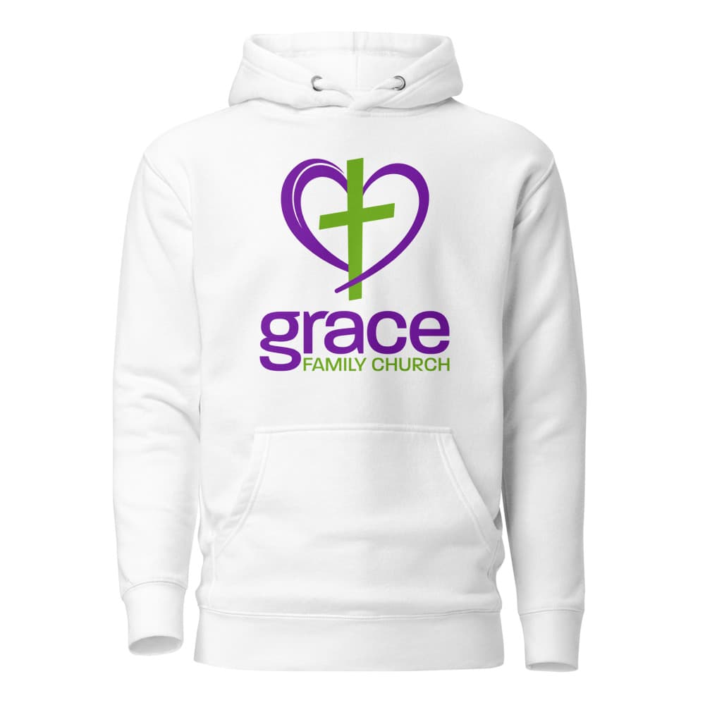Hoodie with colored logo