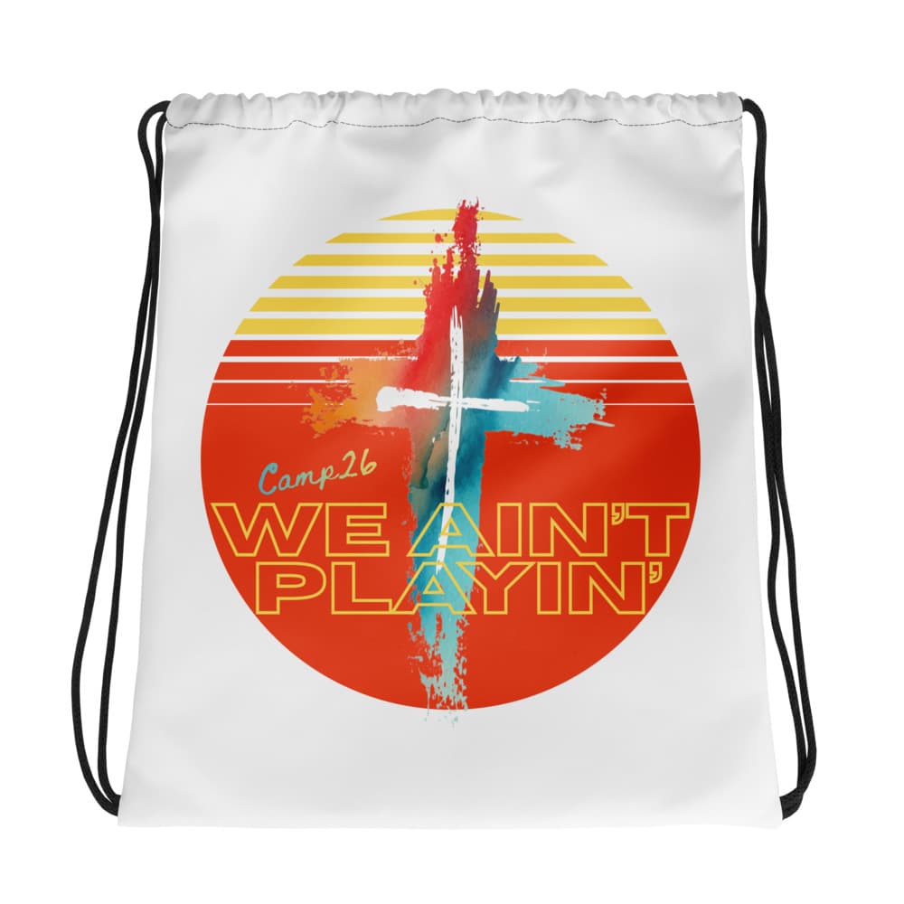Camp26 Cross Drawstring Bag