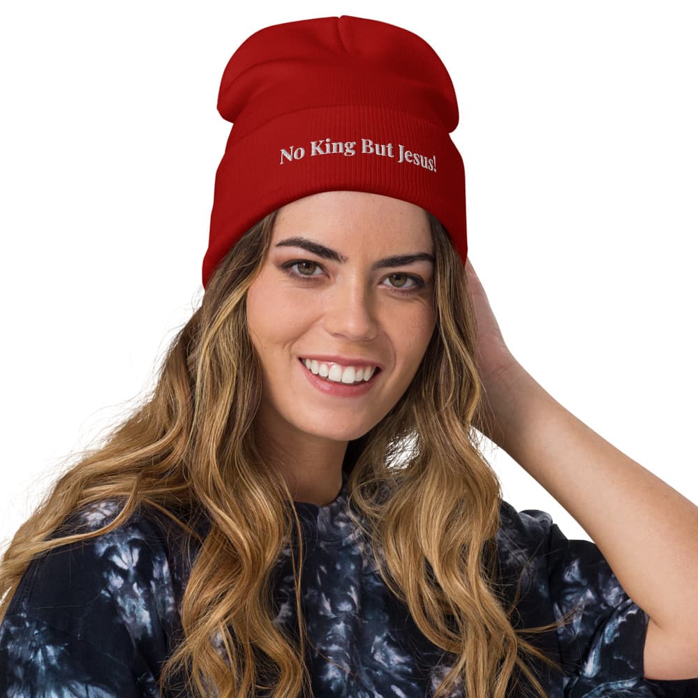 No King But Jesus! (Knit Beanie 12")