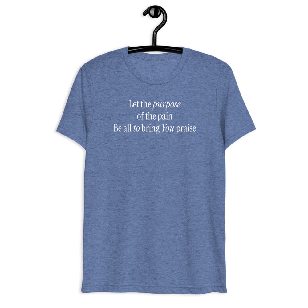 Let the Purpose: male/female Triblend Short Sleeve T-Shirt