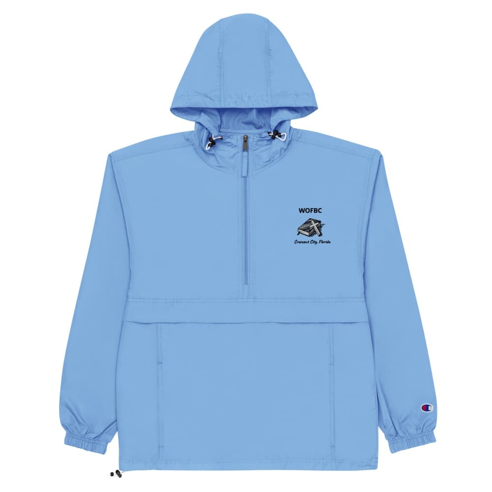 WOFBC Packable Jacket Colors with Bible & Cross