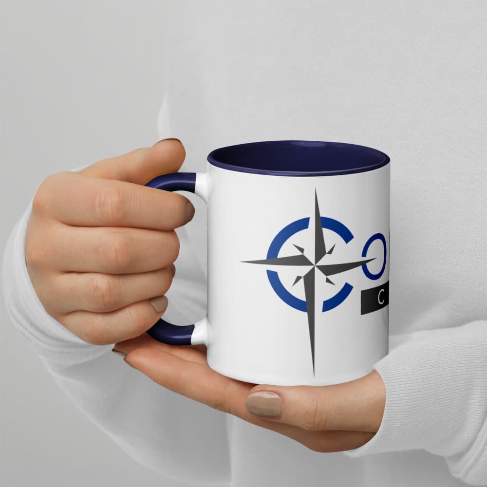 White Ceramic Mug with Color Inside