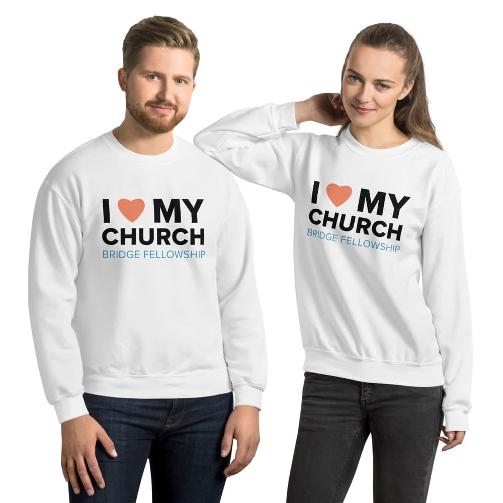 "I Love My Church" Unisex Heavy Blend Crewneck Sweatshirt