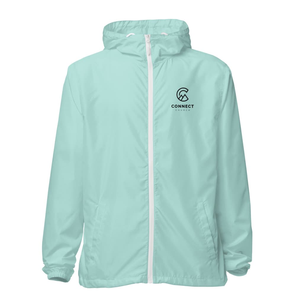 Aqua/White Zipper