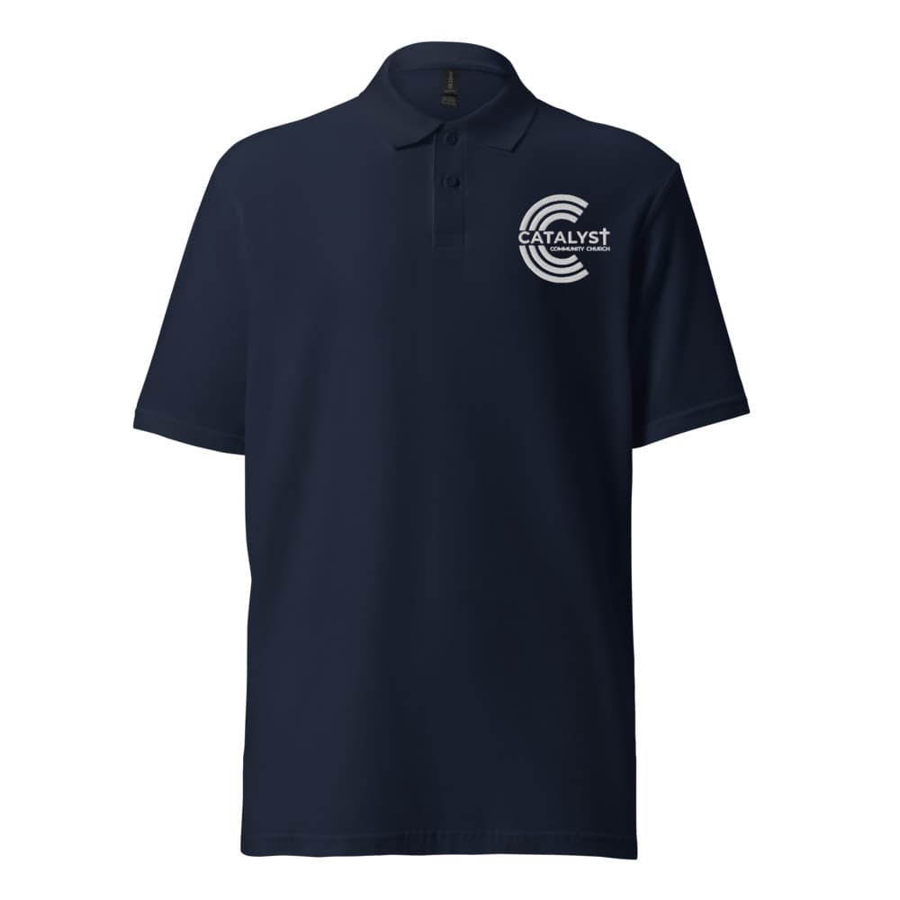 Polo Navy White Logo