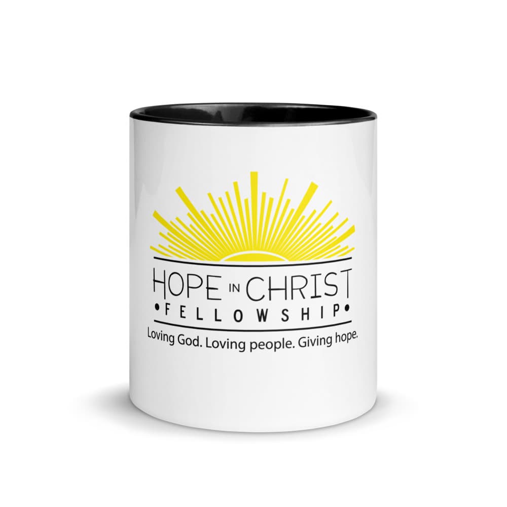 HICF White Ceramic Mug with Color Inside