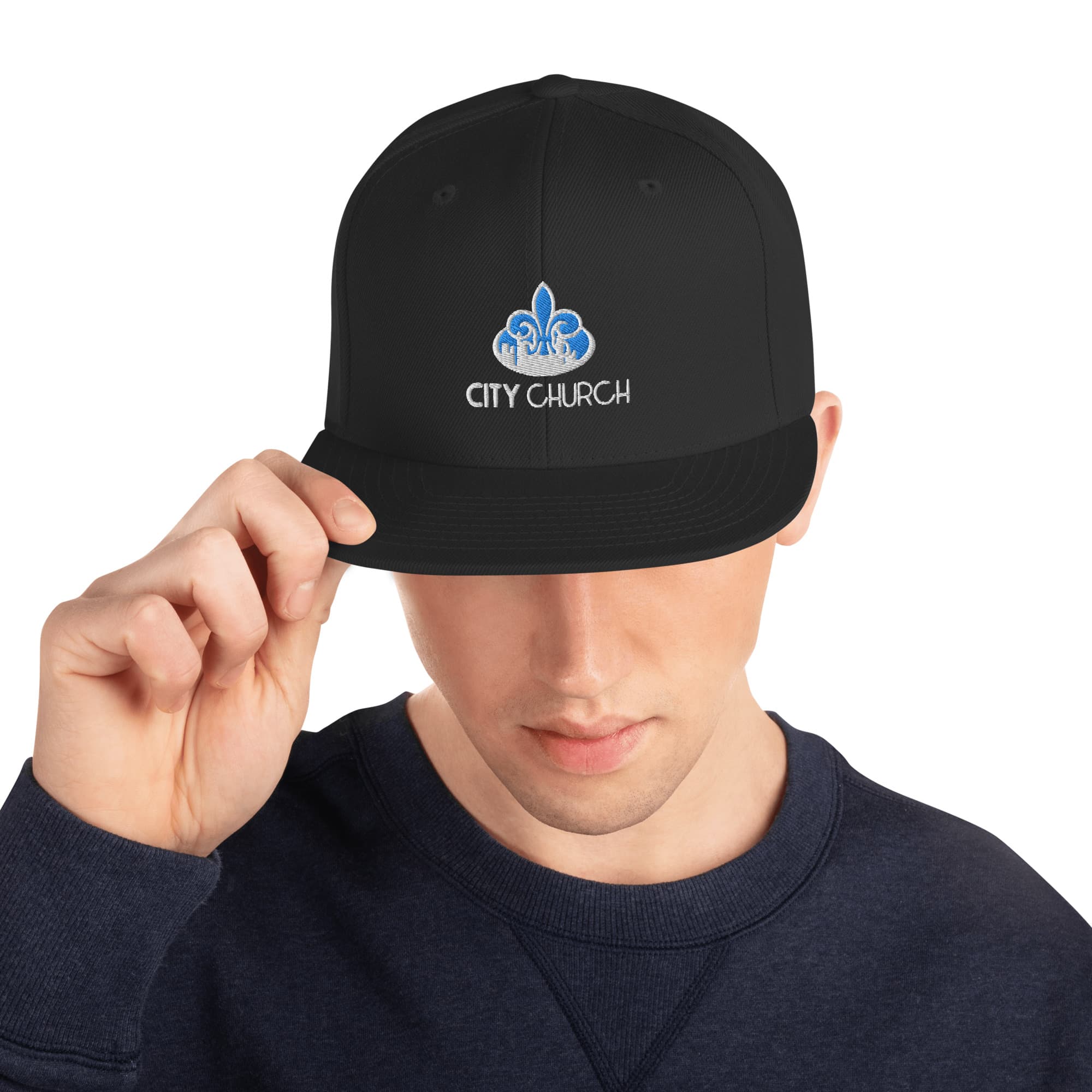 City Church Yupoong 6089M Wool Blend Snapback
