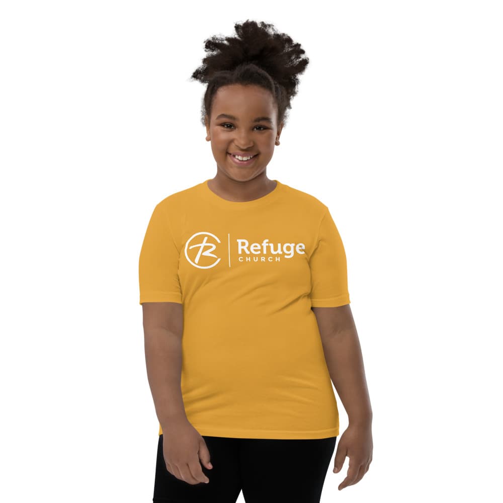 Refuge Church Logo _White | Youth T-Shirt | 5 Color Options
