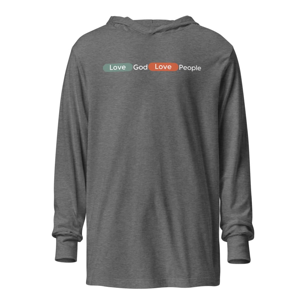 3512 Unisex Hooded Long Sleeve Tee