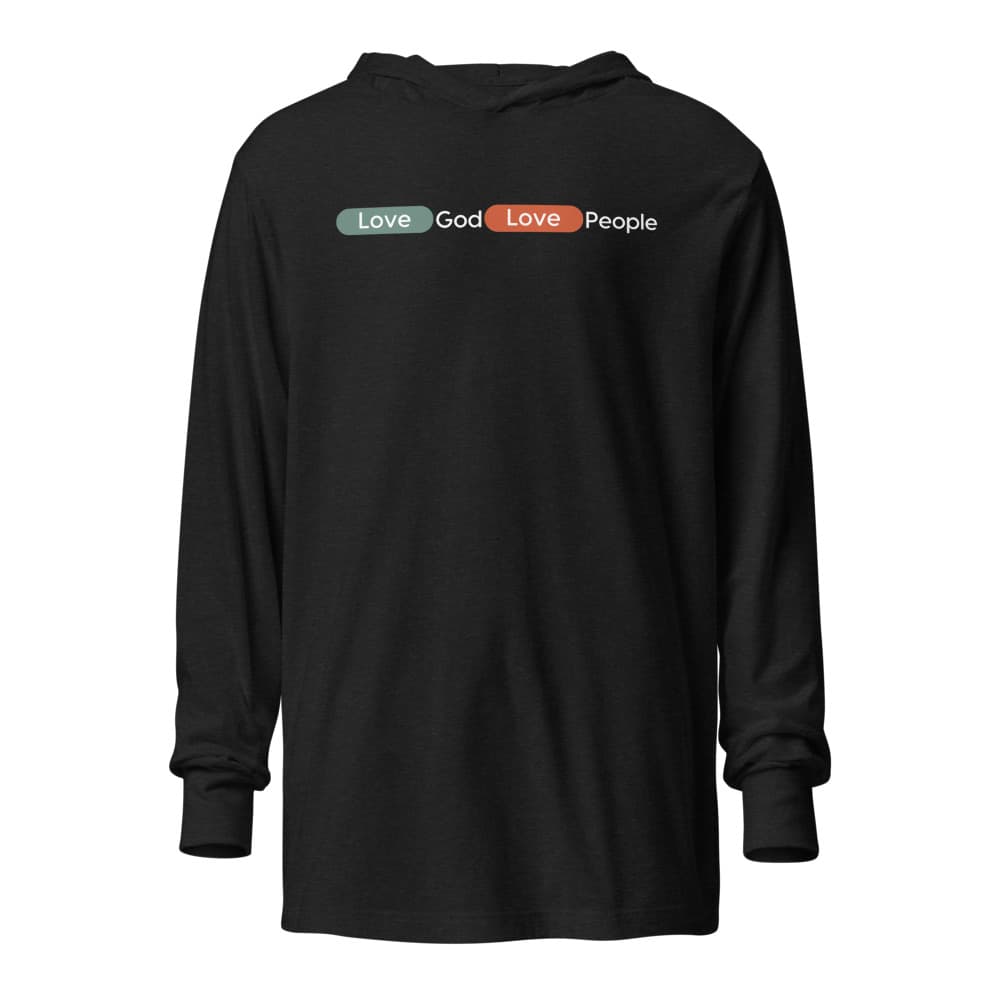 3512 Unisex Hooded Long Sleeve Tee